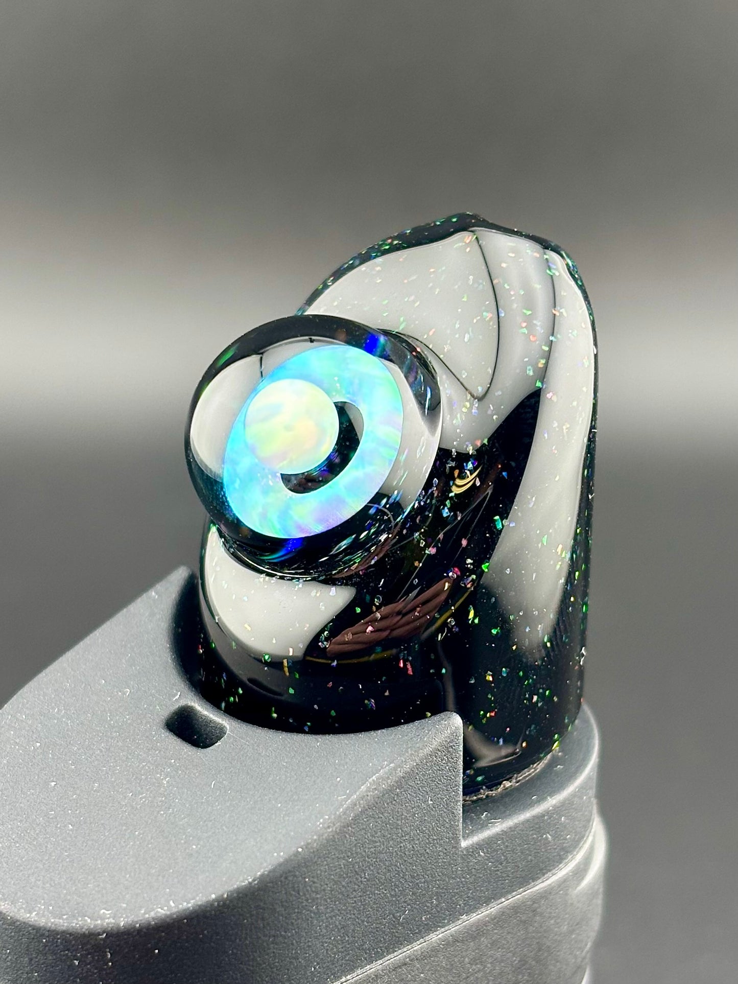 Black and Crushed Opal Ghost Mouthpiece